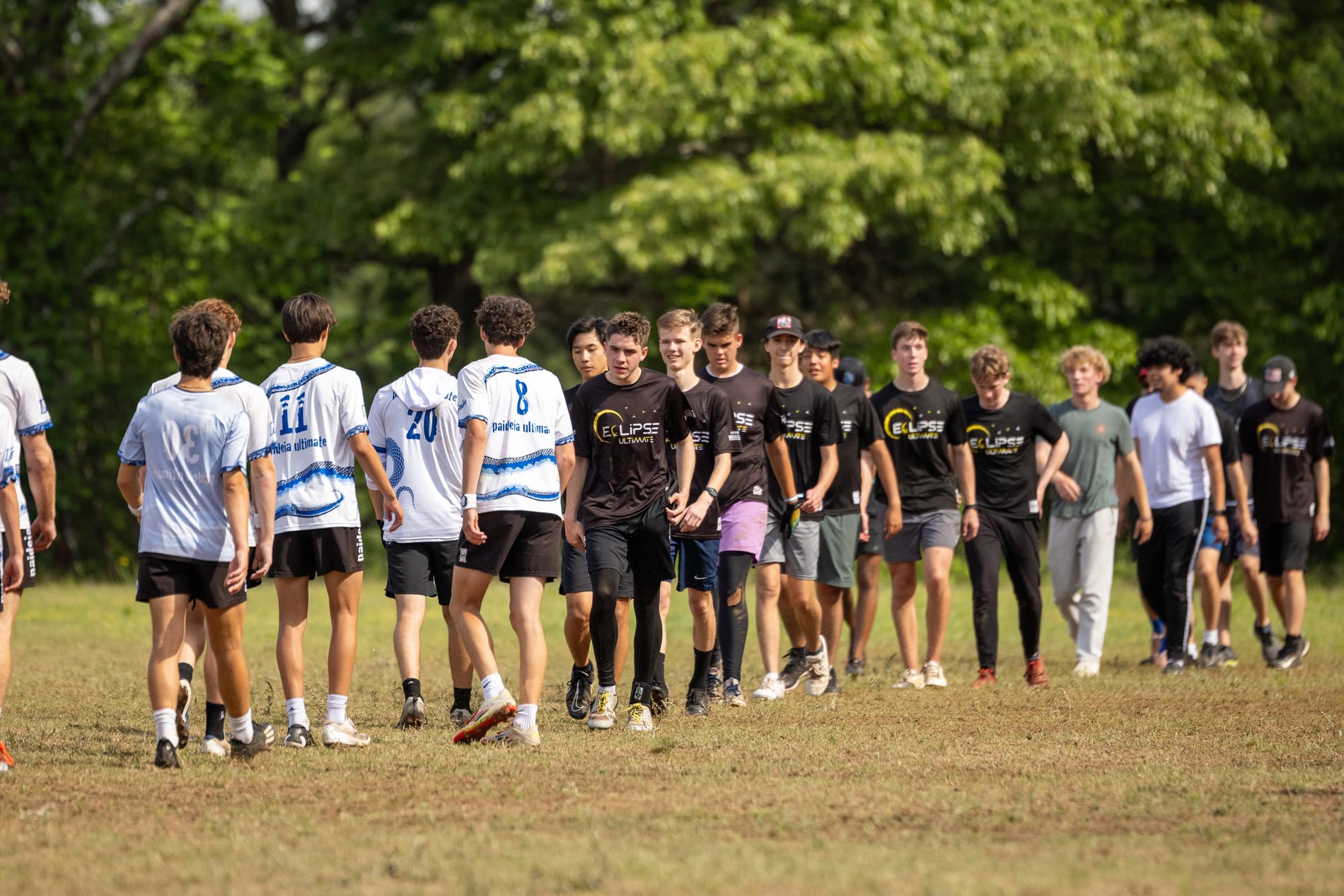 The Eclipse squad walking off the field together